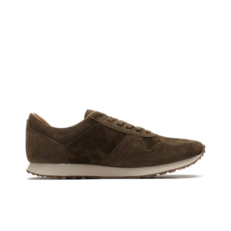 UGG Running Shoes Men Low Top Dark Brown-1