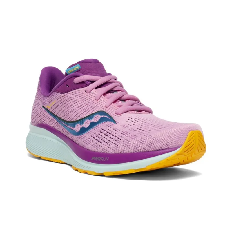 Saucony Guide 14 Running Shoes Women's Low-Top Purple/Red/White-2