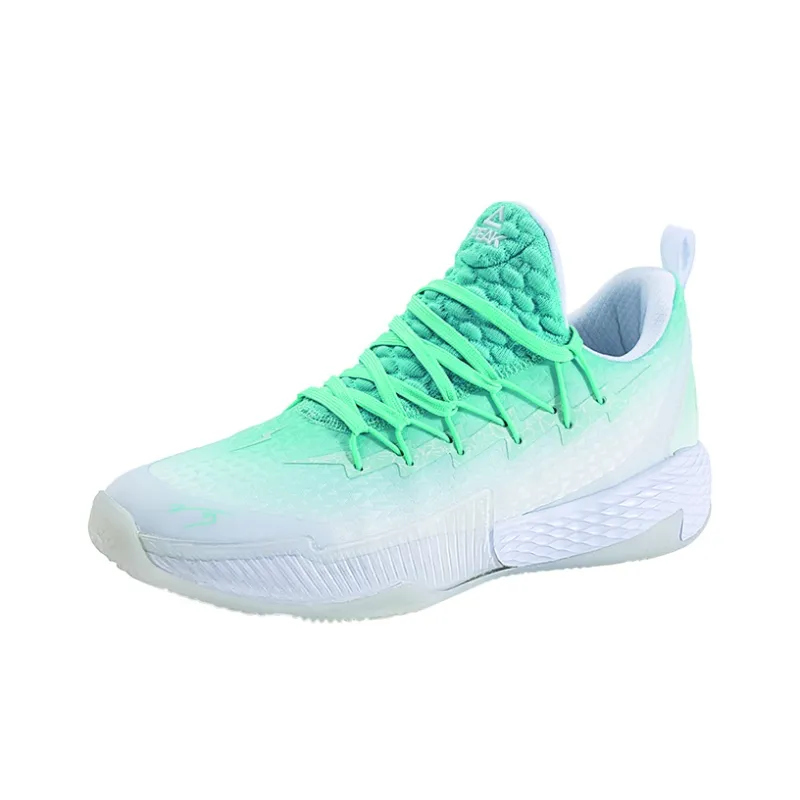 PEAK Basketball Shoes Unisex Low Top Dreamy Green-2