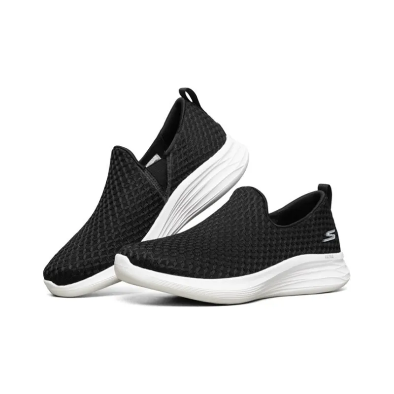 Skechers You Wave Sports Shoes Black/White Women's-2