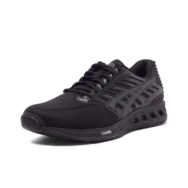 Asics Fuze Black Warrior Breathable Low-Top Running Shoes Men's Black-2