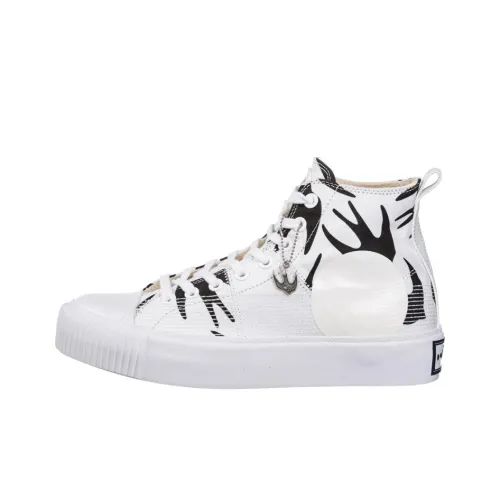 McQ Alexander McQueen Skateboard Shoes Men High-Top White