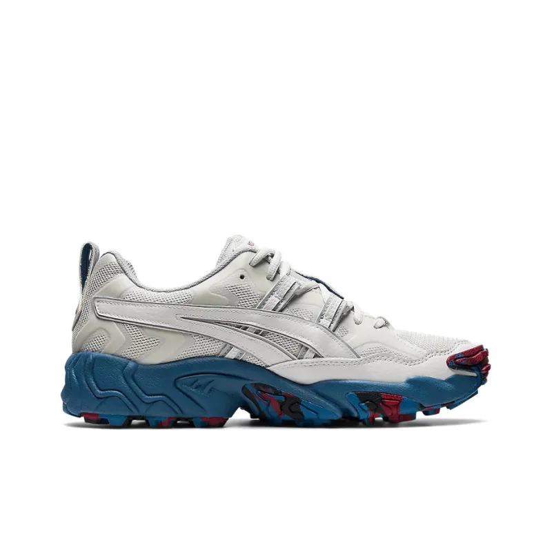 Asics Gel-Nandi Anti-Slip Wear-Resistant Low-Top Running Shoes Men's White Blue Comfortable-1