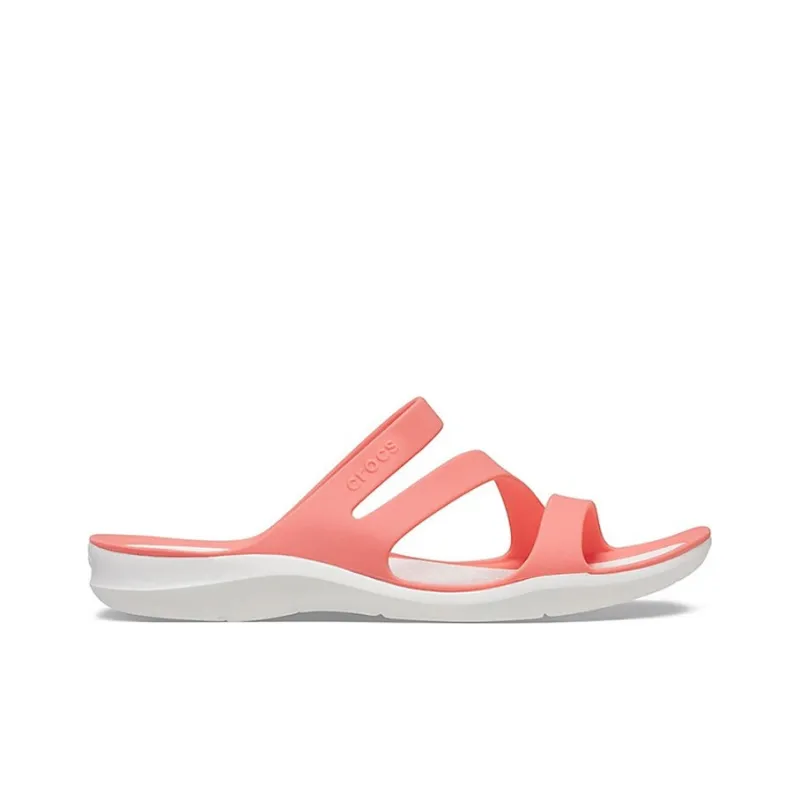 Crocs Soft Sole Cozy Sports Red Sandals Women's-1