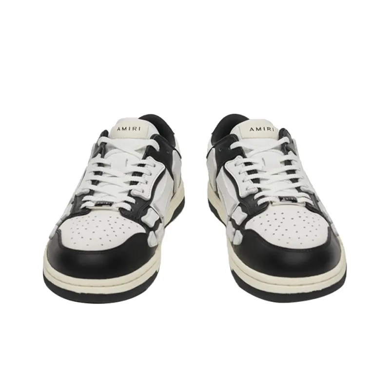 AMIRI Skel Top Low Black White White-2