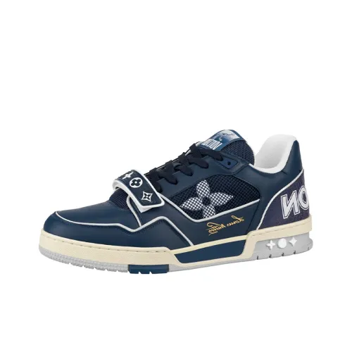 LOUIS VUITTON Trainer Navy Mesh