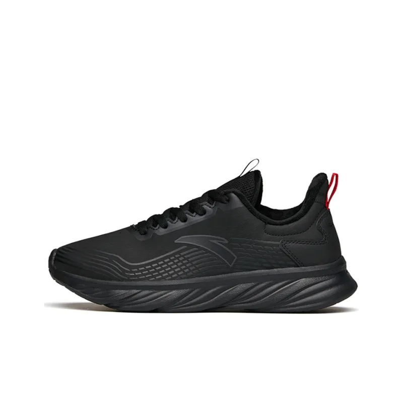 Anta Running Collection Cushioned Slip-Resistant Abrasion-Resistant Low-Top Running Shoes Men's Black-0