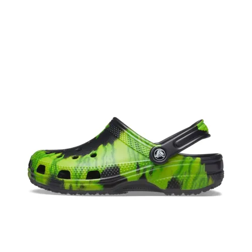 Crocs Classic Clog Tie Dye Black Lime Punch