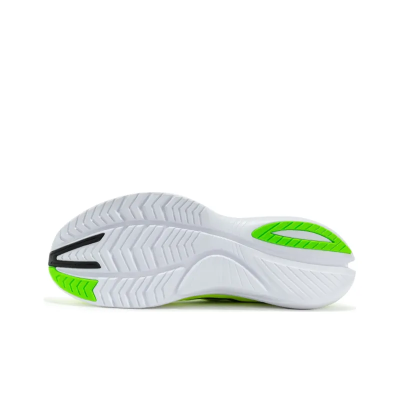 Saucony Cushioning Anti Slip Wear Resistant Breathability Low Top Running Shoes Men's Neon Yellow-4