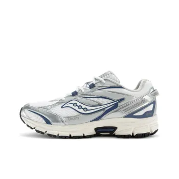 Saucony Cohesion 2K Cushioning Anti Slip Wear Resistant Breathability Low Top Casual Running Shoes Unisex White Silver