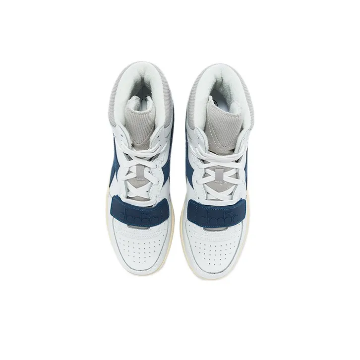 diadora Mi Basket Used 'White Blue Dark Denim'-3