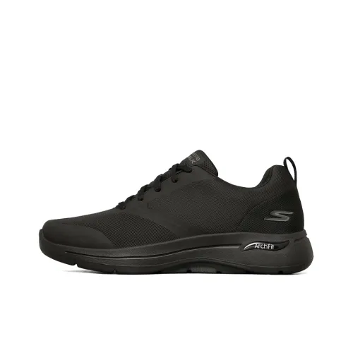 Skechers GO WALK Lite Running Shoes Men Low-Top Black