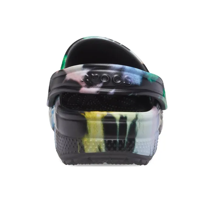 Crocs Classic Clog Tie Dye Black Multi Color-5