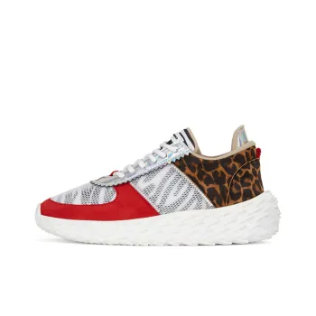 Giuseppe Zanotti/GZ Urchin Cushioned Slip-Resistant Lightweight Height Increasing Low-Top Casual Shoes Women's Red