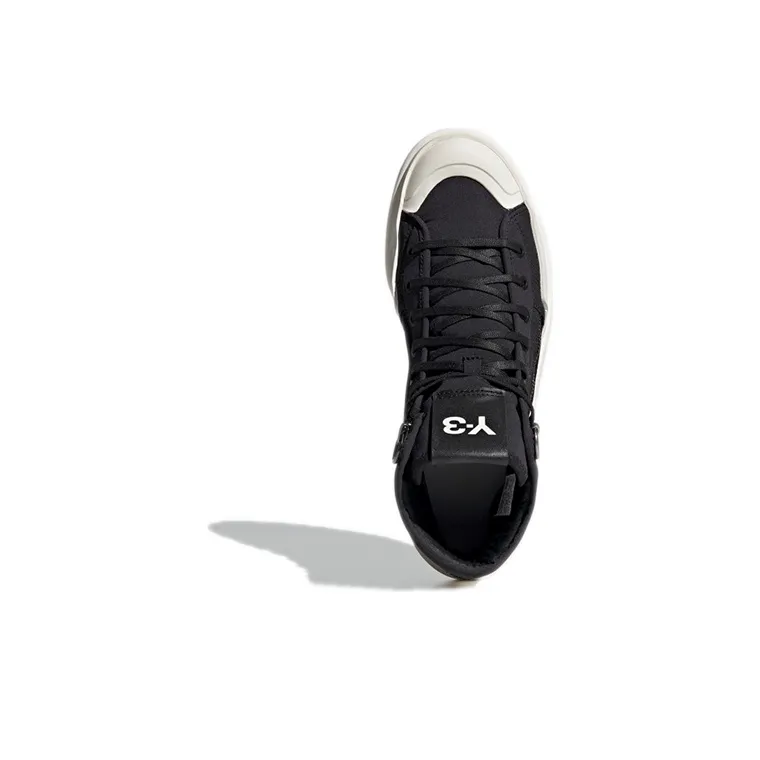 Adidas Y 3 Ajatu Court High Black White-4
