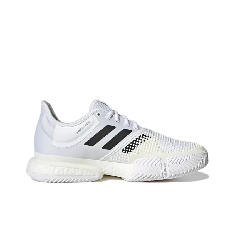 Adidas Solecourt Tokyo Tennis Durable Breathable Low-Top Tennis Shoes Women's White Black-1