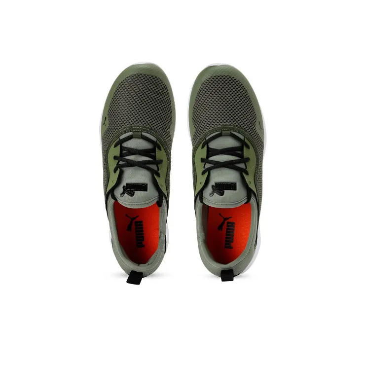 PUMA Pronto Running Shoes Men Low-Top Green/White-2