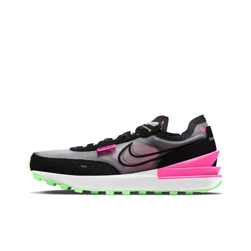 Nike Waffle One Low top Running Shoes Black/Pink-0