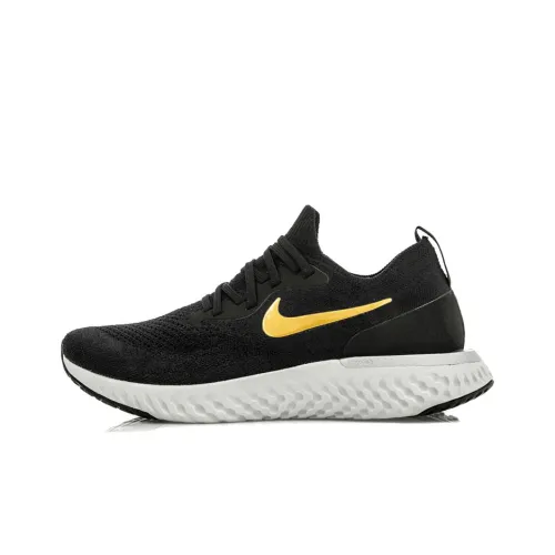 Nike Epic React Flyknit Black Gold Women's