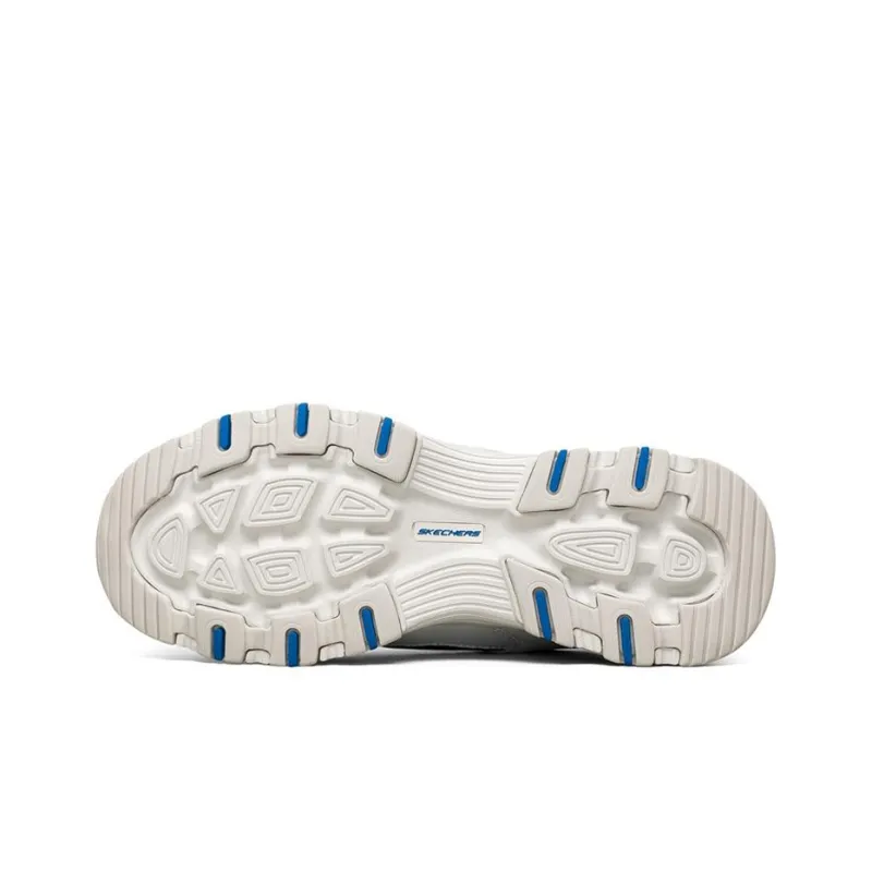 Skechers I Conik Cushioning Wear Resistant Low Top Running Shoes Men's White Black Blue-3