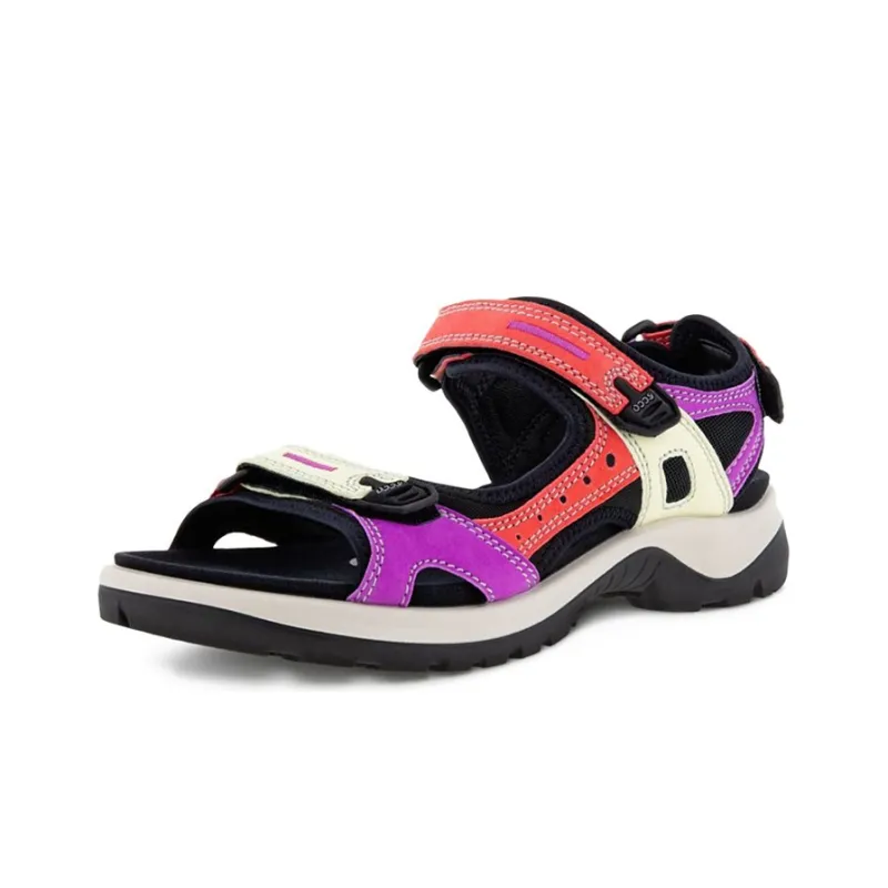 Ecco Off road Series Beach Sandals Women's Hibiscus Red-1