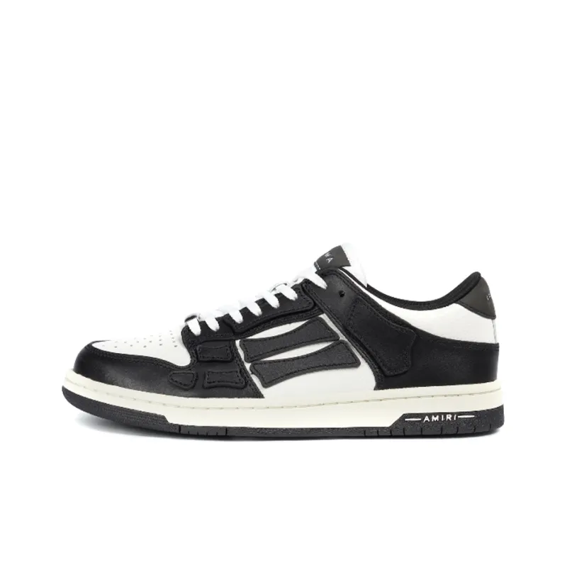 AMIRI Skel Top Low 'Black White'-0