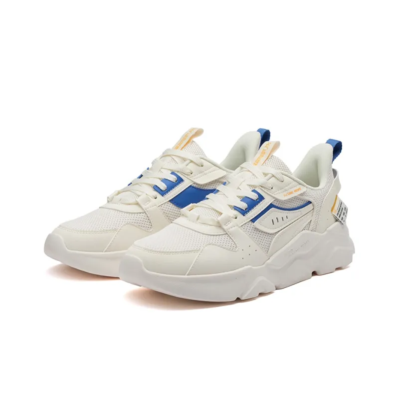 361° Low Top Running Shoes Men's White Blue-2