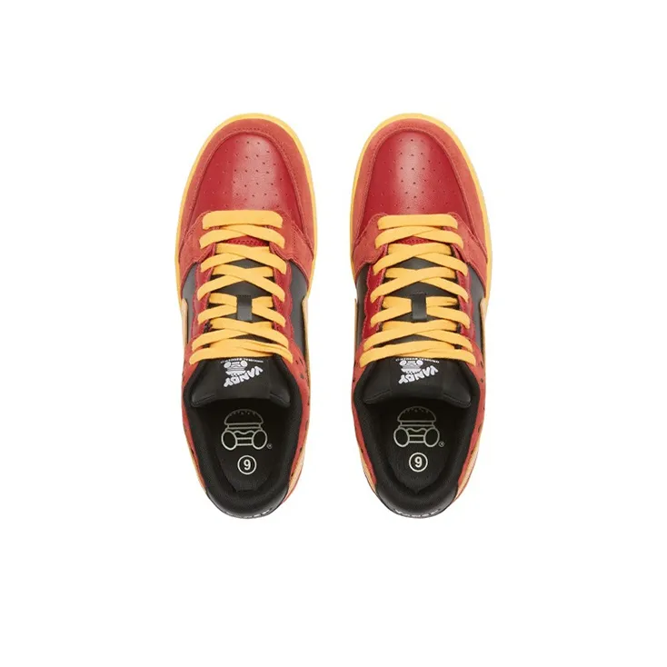 Vandy The Pink Burger Sneakers Stylish Skateboarding Shoes Men's Black Red-4