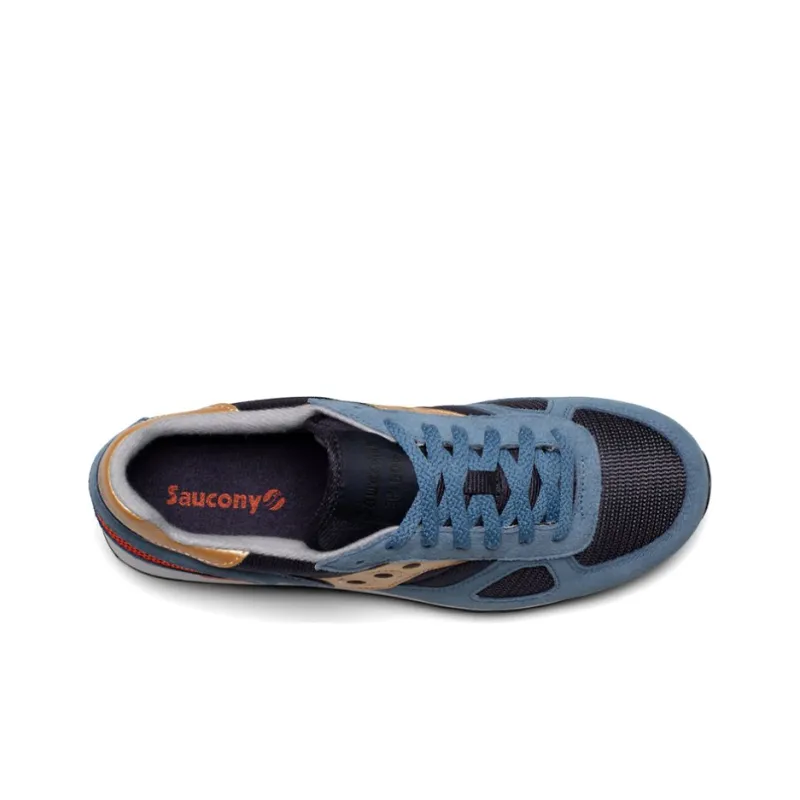 Saucony Shadow Original Running Shoes Men Low-Top Blue/Black/Orange-3