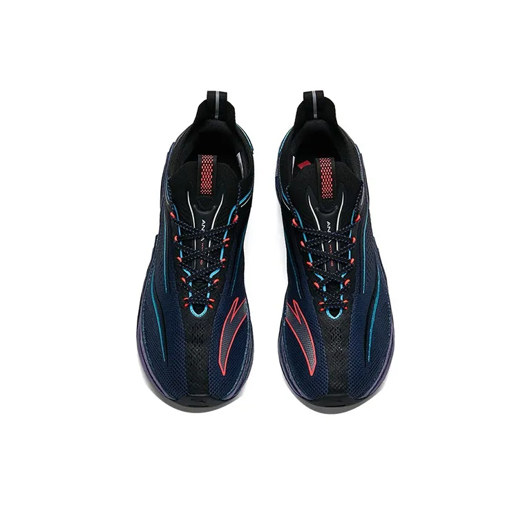 ANTA Running Collection Running Shoes Men Low Top Ink Blue/Black-2