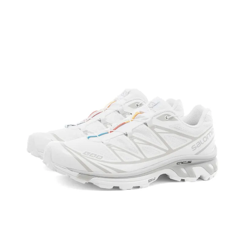 SALOMON XT 6 Cushioning Anti Slip And Wear Resistant Low Top Casual Running Shoes Unisex White-2