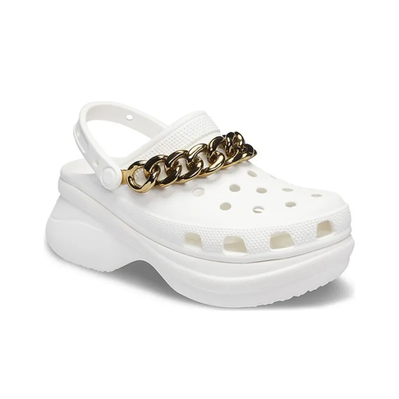 Crocs Retro Chain White Gold Sandals 'White Gold' Women's-1