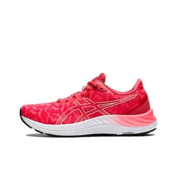 Asics Gel-Excite Durable Breathable Low-Top Running Shoes Women's Red White