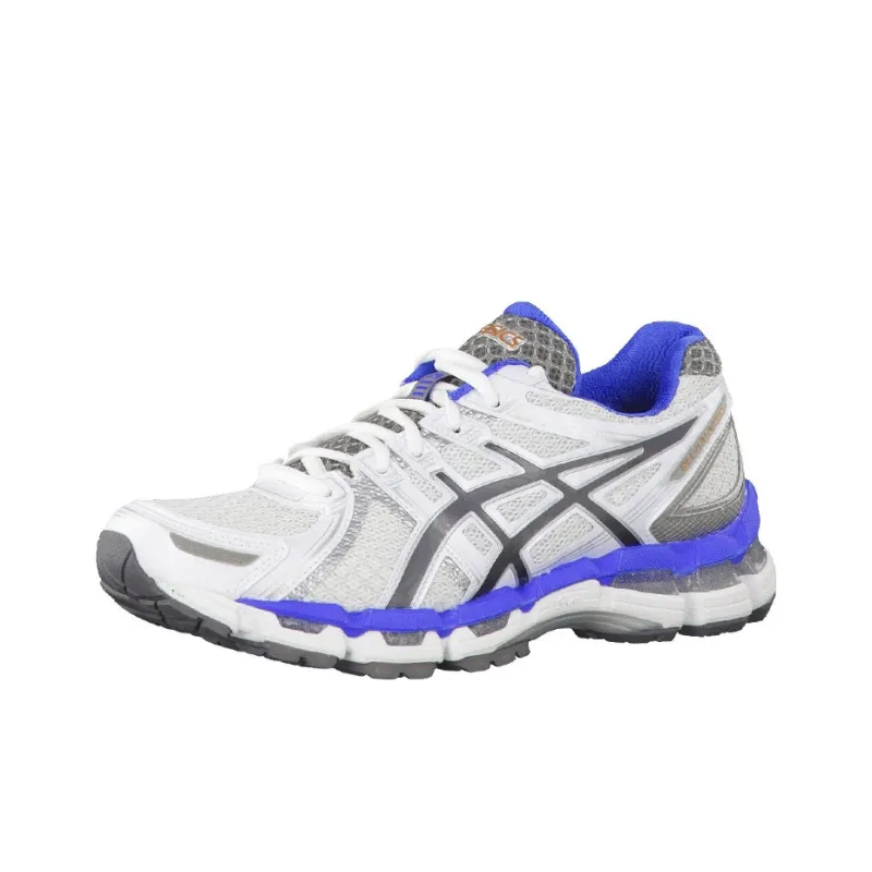 Asics Gel-Kayano 19 Low-Top Running Shoes Women's White Blue-2