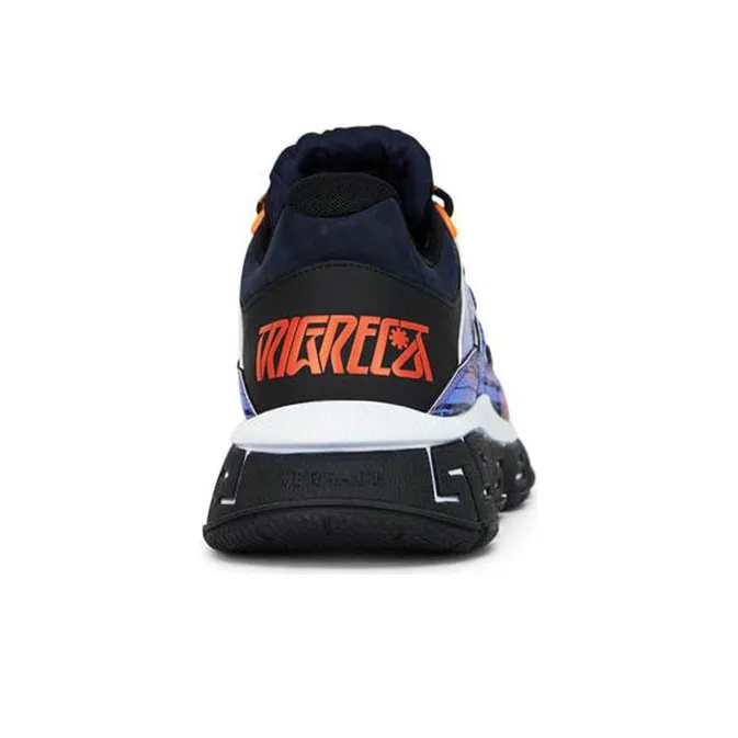 VERSACE Trigreca Black Bright Orange Powder Blue-3