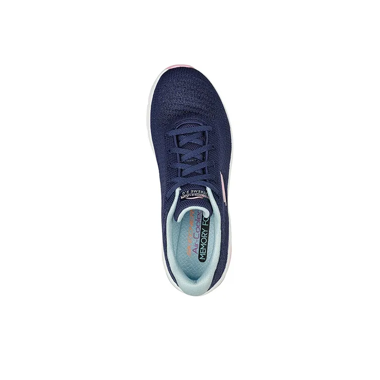 Skechers SKECH-AIR EXTREME 2.0 Classic Vibe Slip-Resistant Breathable Low-Top Casual Shoes Women's Blue-3