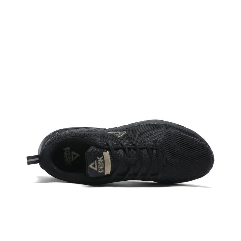 PEAK Qingyi Cushioning Anti-Slip Wear-Resistant Breathability Low-Top Running Shoes Men's Black-2