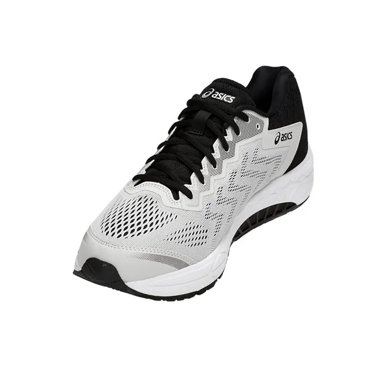 Asics Gel-Fortitude 8 Durable Breathable Low-Top Running Shoes Men's White Black 2E-Width-3