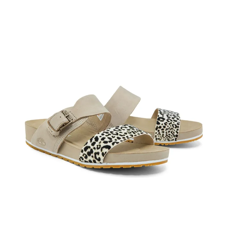 Timberland Casual Slippers Women's Leopard Print Beige-4