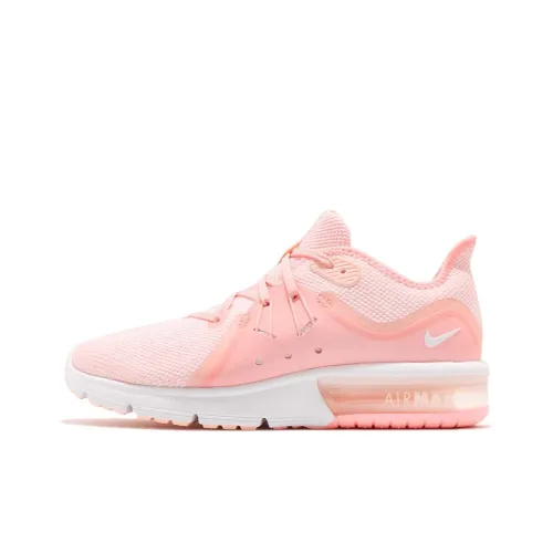 Nike Air Max Sequent Running Shoes Women's Low-Top Jelly Pink