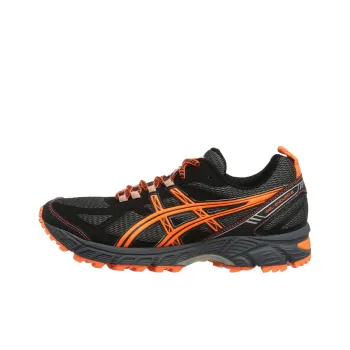 Asics Gel-Enduro 9 Wear-Resistant Low-Top Running Shoes Men's Black Orange
