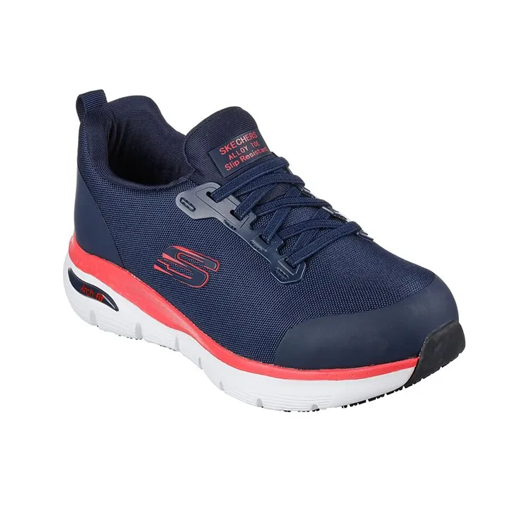 Skechers ARCH FIT SR Low-Top Casual Shoes Women's Blue Pink-2