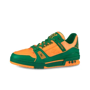 LOUIS VUITTON Trainers 'Orange Monogram With Green'