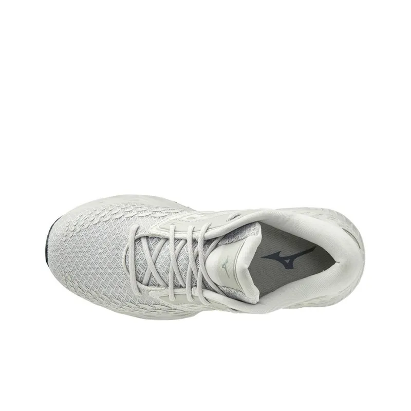 Mizuno Creation 21 Wave Breathable Lightweight Low-Top Running Shoes Women's White Gray-2
