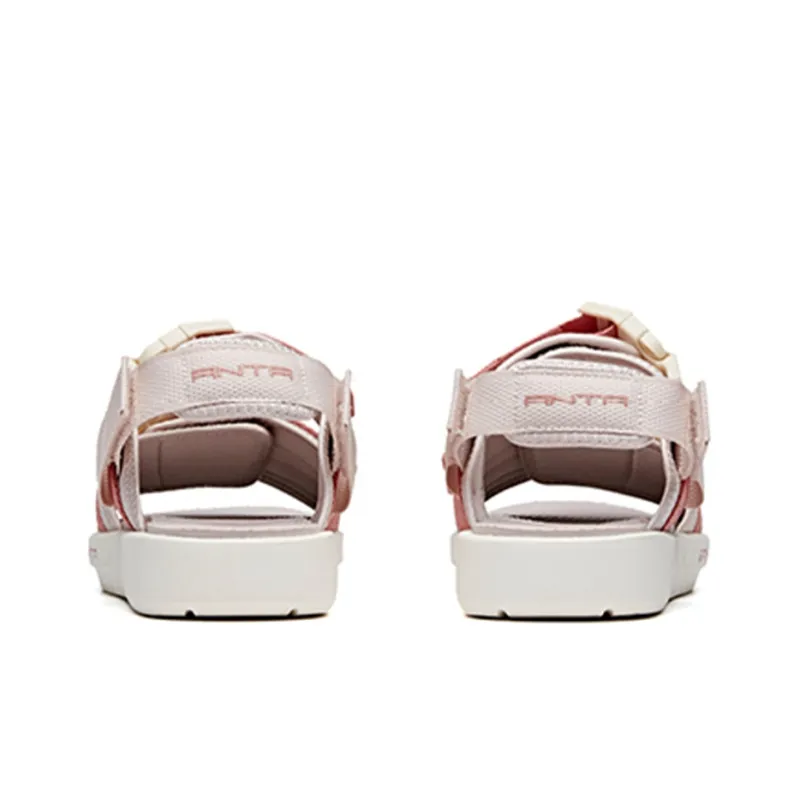 Anta Life Collection Beach Sandals Women's Gray Pink-4