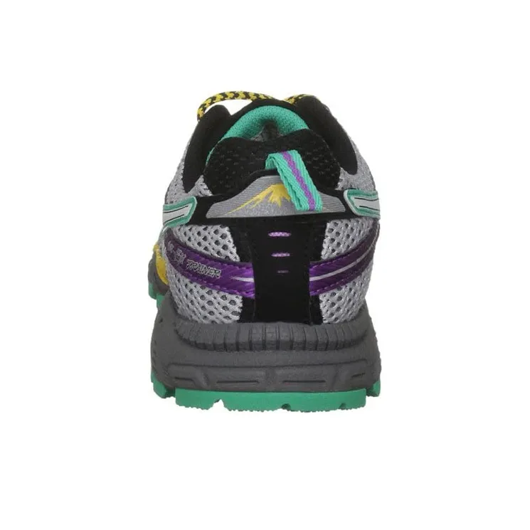 Asics Gel-FujiTrainer Wear-Resistant Low-Top Running Shoes Women's Gray Purple-3