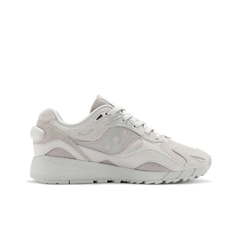 Saucony Shadow 6000X Cushioned Slip-Resistant Abrasion-Resistant Low-Top Running Shoes Unisex Light Gray Vintage Casual-1