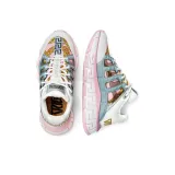 VERSACE Trigreca Chain Print White Pink Green Women's