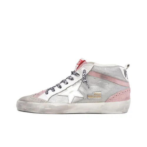 Golden Goose Mid Star Skateboard Shoes Women's Mid-Top Pink