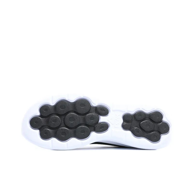 PEAK Qingyi Cushioned Slip Resistant Abrasion Resistant Low Top Running Shoes Women's Black White-3